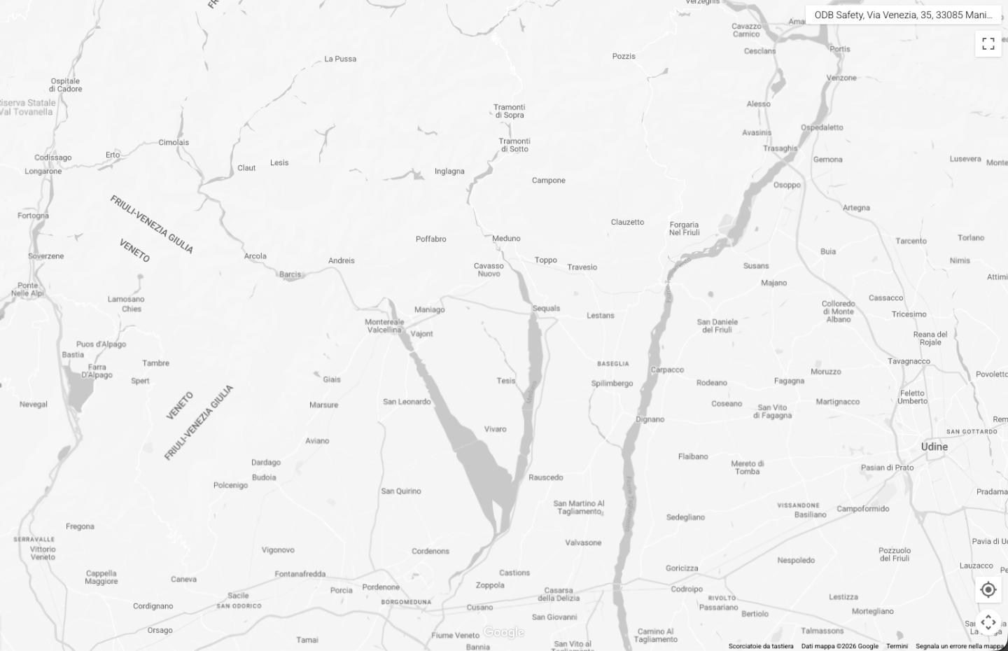 Mappa: Via Venezia 35, 33085 Maniago (PN)